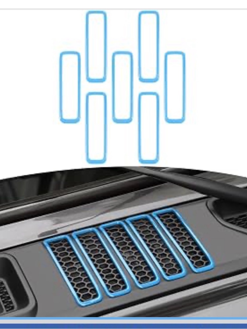 Jeep Wrangler JL hood vents